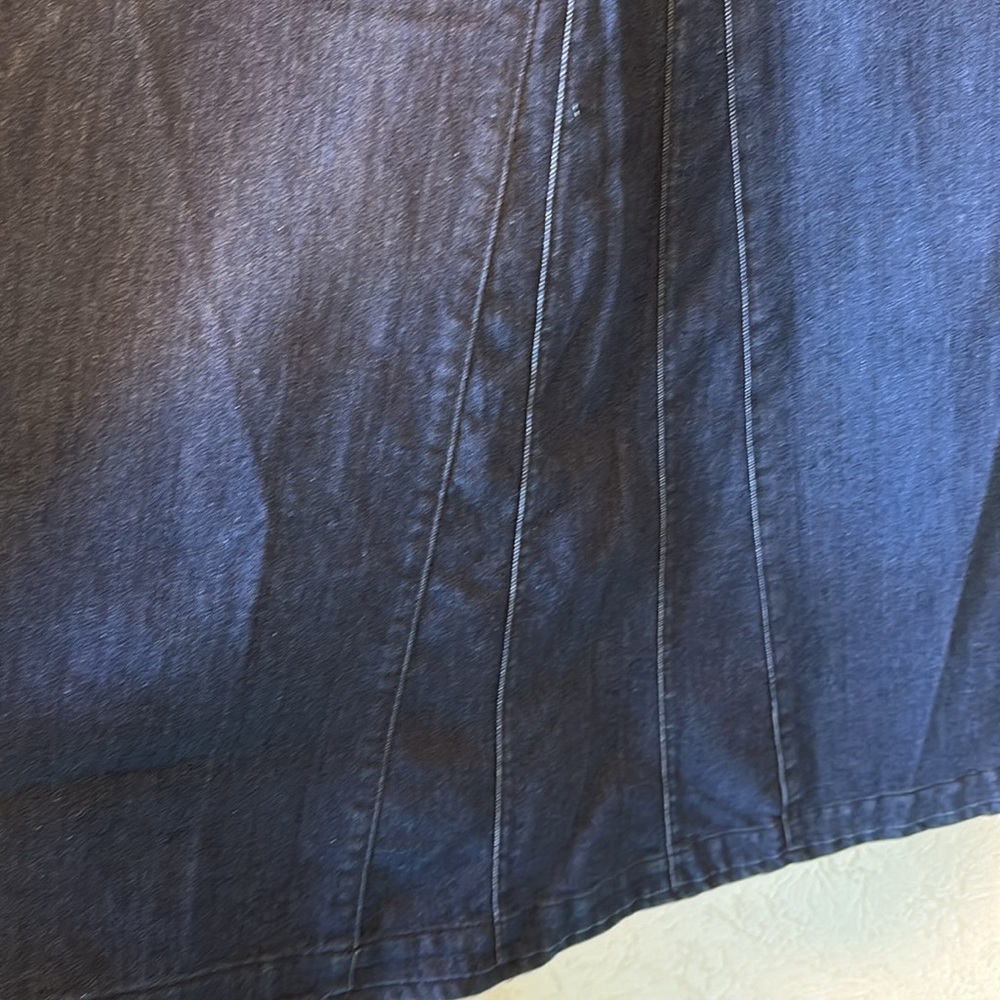 A-Line Denim Maxi Skirt - Picture 2 of 5